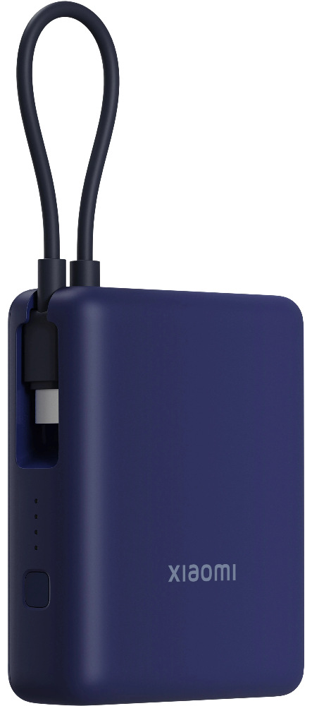 Портативный аккумулятор Xiaomi 33W Power Bank 10000mAh (встроенный кабель) синий BHR9341GL